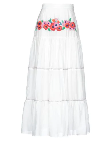 plain white maxi skirt