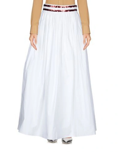 Shop Beau Souci Maxi Skirts In White