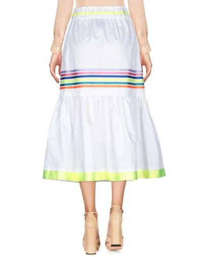 Shop Mira Mikati Midi Skirts In White