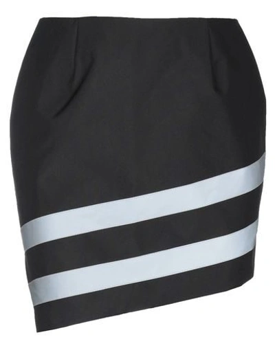 Shop Gcds Woman Mini Skirt Black Size M Polyester, Fiberglass, Acrylic, Polyurethane, Cotton