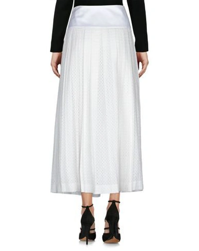 Shop Dondup 3/4 Length Skirts In White