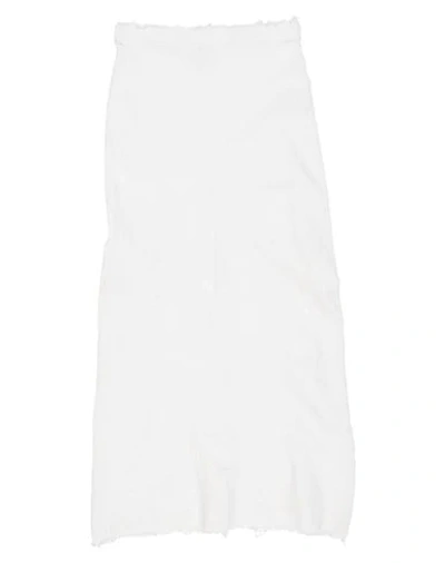 Shop Marc Le Bihan Midi Skirts In White