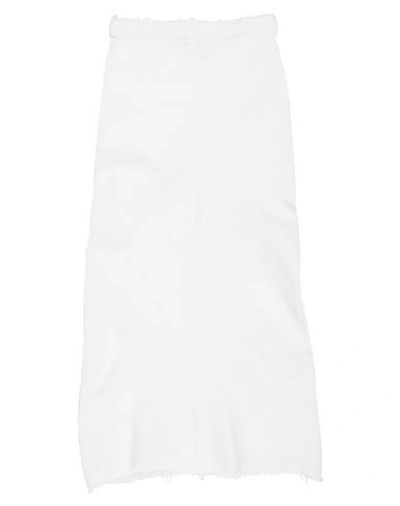 Shop Marc Le Bihan Midi Skirts In White