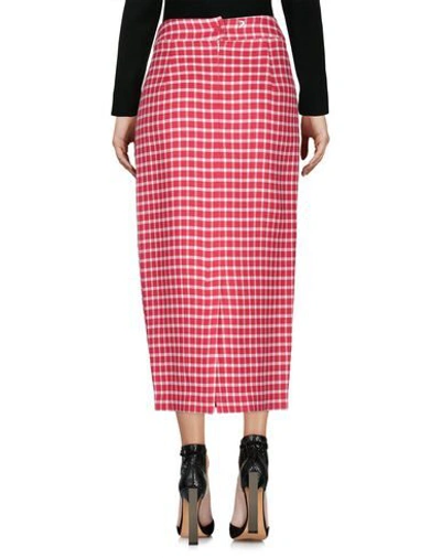 Shop Dondup Midi Skirts In Red