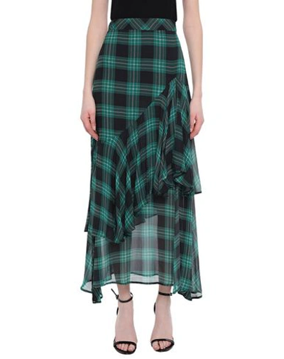 Shop Ainea Long Skirts In Green