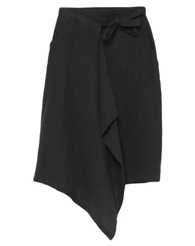 Shop Sartorial Monk Midi Skirts In Steel Grey