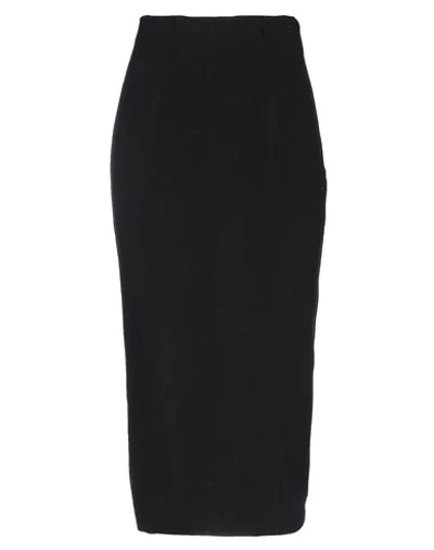 Shop Blumarine Woman Midi Skirt Black Size 6 Viscose, Polyester