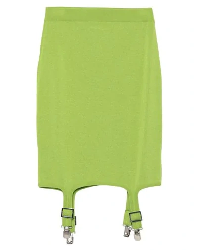 Shop Jeremy Scott Mini Skirts In Light Green