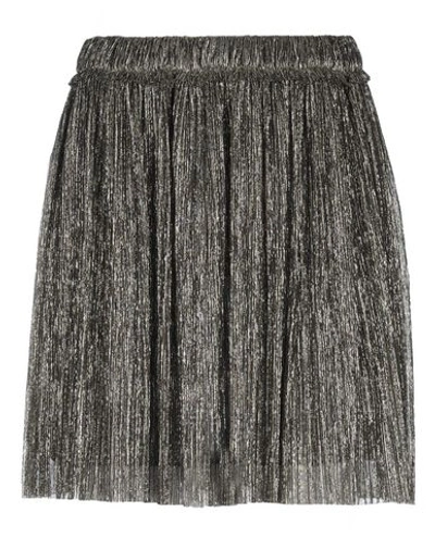 Shop Isabel Marant Étoile Marant Étoile Woman Mini Skirt Gold Size 8 Polyester, Metallic Fiber