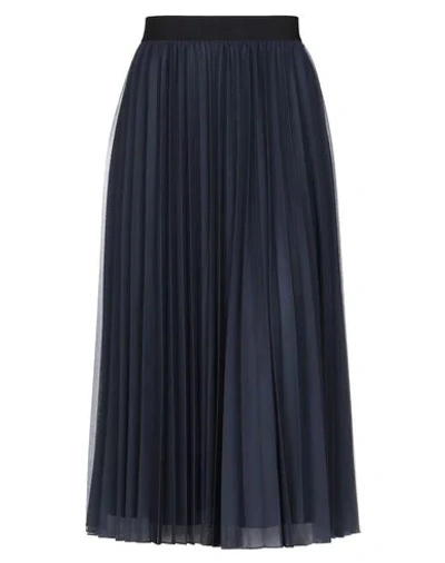 Shop Sportmax Code Midi Skirts In Dark Blue