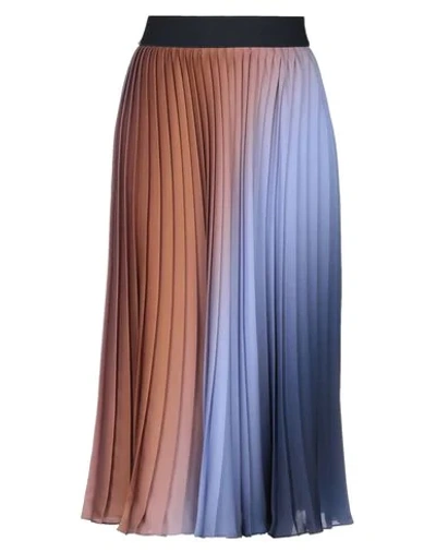 Shop Sportmax Code 3/4 Length Skirts In Brown