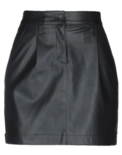 Shop Patrizia Pepe Mini Skirts In Black