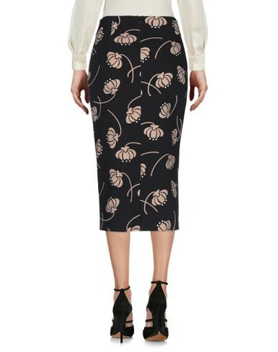 Shop One 1- Woman Midi Skirt Black Size 4 Polyester, Elastane