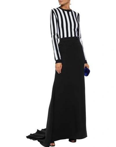 Shop Carolina Herrera Long Skirts In Black