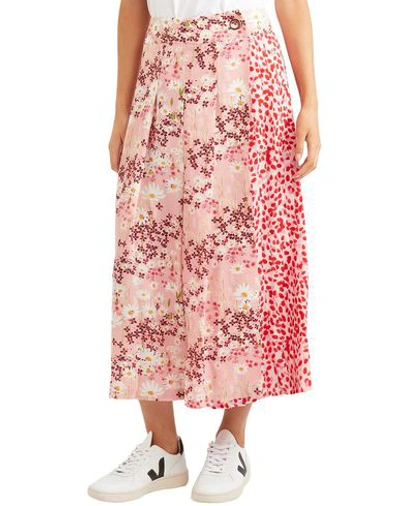 Shop Mother Of Pearl Midi Skirts In Pink