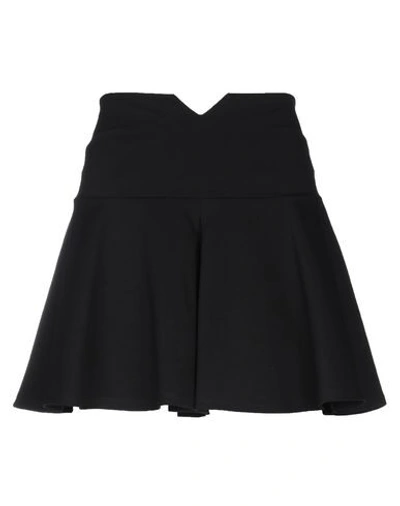 Shop Patrizia Pepe Woman Mini Skirt Black Size 8 Viscose, Polyamide, Elastane