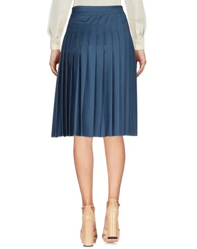 Shop Alessandro Dell'acqua Knee Length Skirt In Blue