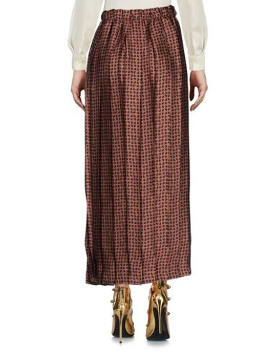 Shop Pink Memories Long Skirts In Brown