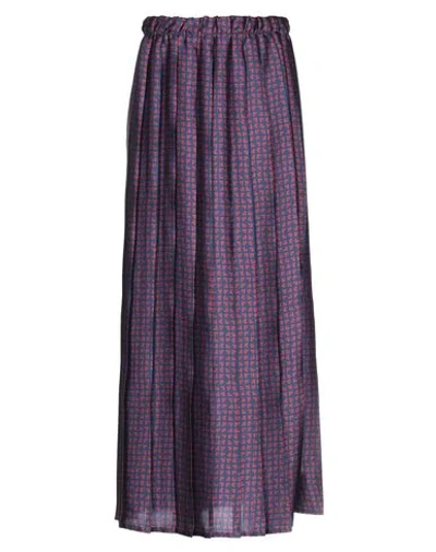 Shop Pink Memories Long Skirts In Dark Blue