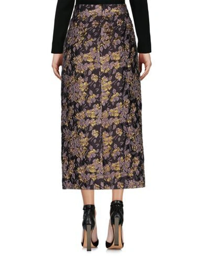 Shop Aspesi Woman Midi Skirt Dark Purple Size 6 Polyamide, Polyester, Acetate, Silk, Metal