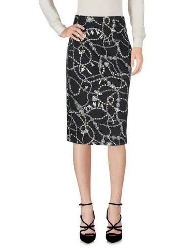 Pinko Midi Skirts In Black