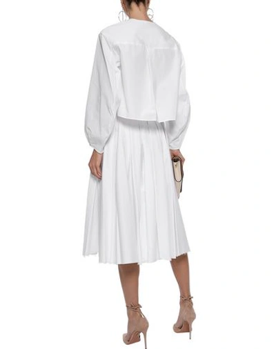 Shop Khaite Midi Skirts In White
