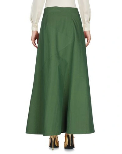 Shop Christian Wijnants Long Skirts In Green