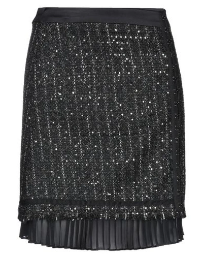 Shop Karl Lagerfeld Mini Skirts In Black