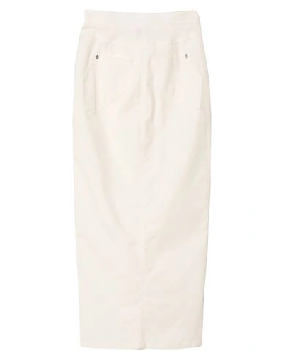 Shop Patrizia Pepe Midi Skirts In White