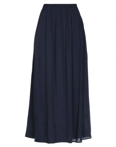 Shop American Vintage Long Skirts In Dark Blue