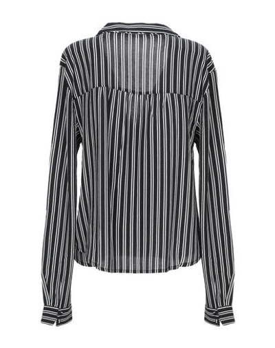 Shop Amuse Society Striped Shirt In Black