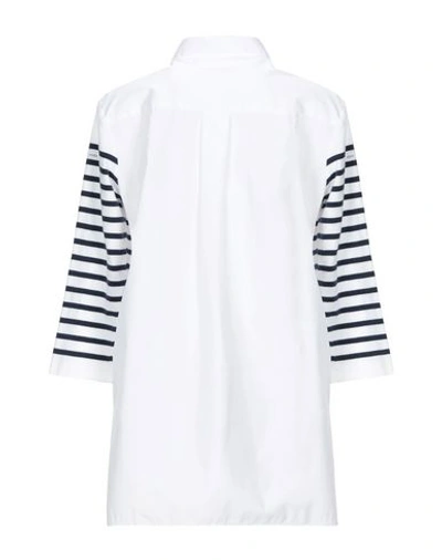 Shop Saint James Solid Color Shirts & Blouses In White