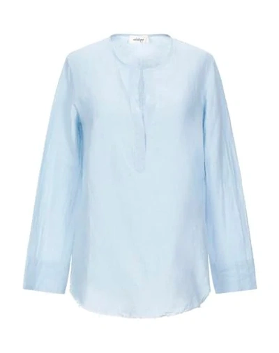 Shop Ottod'ame Blouses In Sky Blue