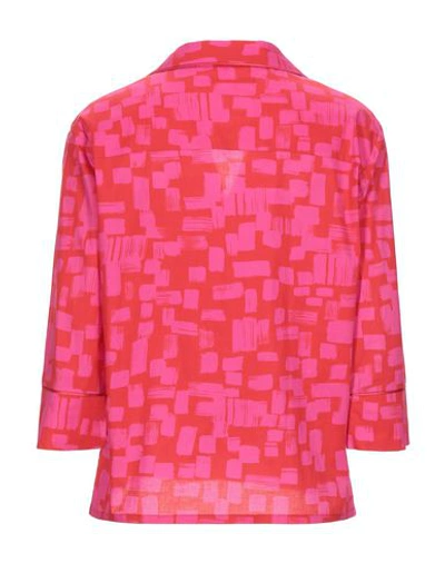 Shop Laura Urbinati Patterned Shirts & Blouses In Red
