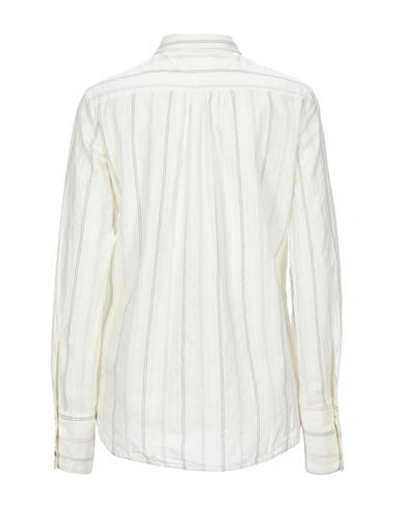 Shop Novemb3r Striped Shirt In Ivory