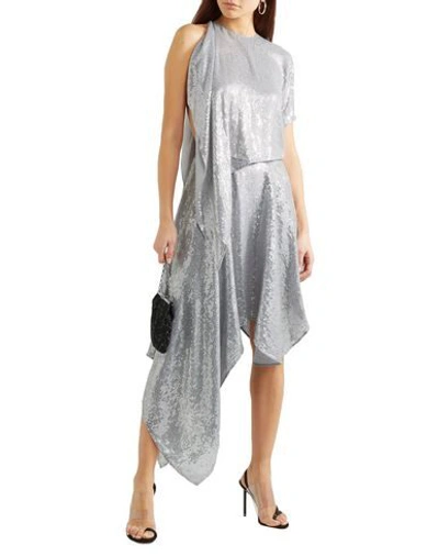 Shop Ashish Woman Top Silver Size M Viscose