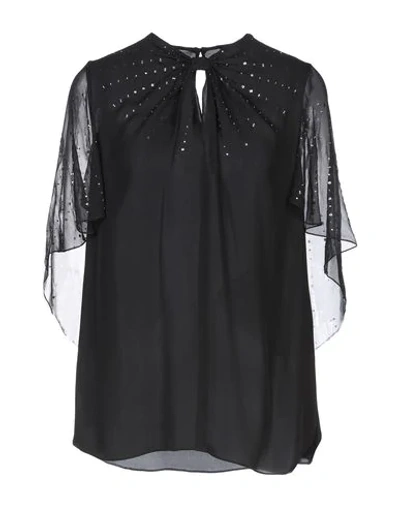 Shop Elie Tahari Blouses In Black