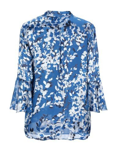 Shop Elie Tahari Blouses In Blue