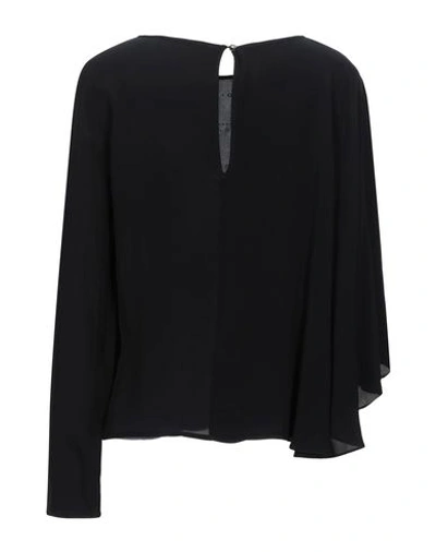 Shop Patrizia Pepe Woman Blouse Black Size 10 Viscose, Polyester
