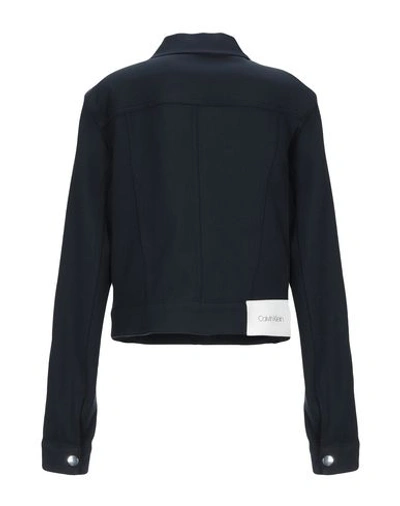 Shop Calvin Klein Jackets In Dark Blue
