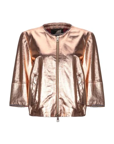 Shop Bazar Deluxe Jackets In Copper