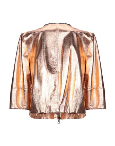 Shop Bazar Deluxe Jackets In Copper