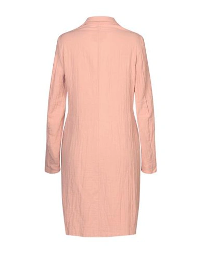 Shop Ottod'ame Overcoats In Pale Pink