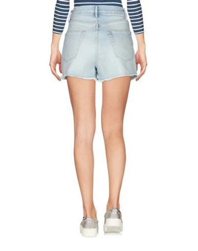 Shop Frame Denim Shorts In Blue