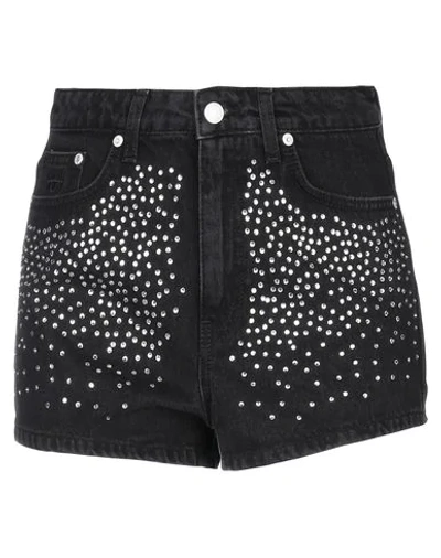 Shop Chiara Ferragni Denim Shorts In Black
