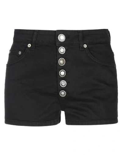 Shop Dondup Denim Shorts In Black