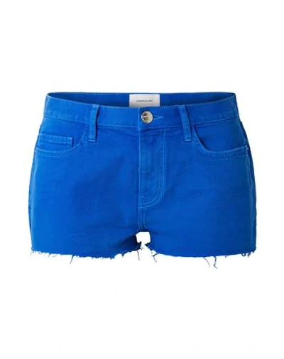 Shop Current Elliott Denim Shorts In Bright Blue
