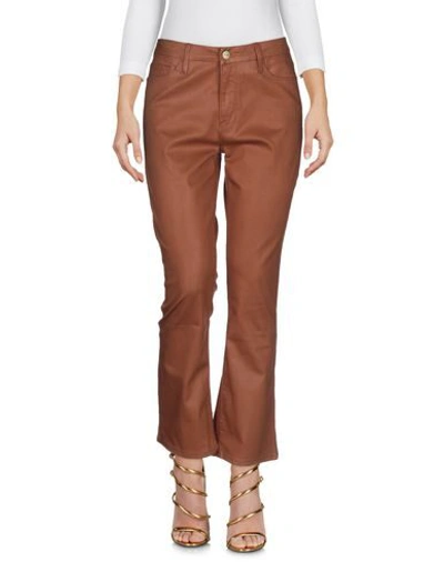 Frame Denim Pants In Brown
