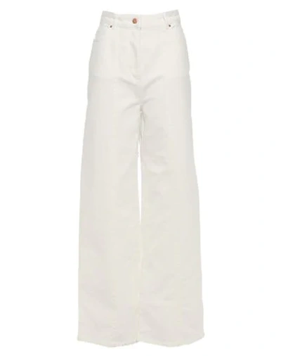 Shop Aalto Woman Jeans White Size 2 Cotton, Elastane