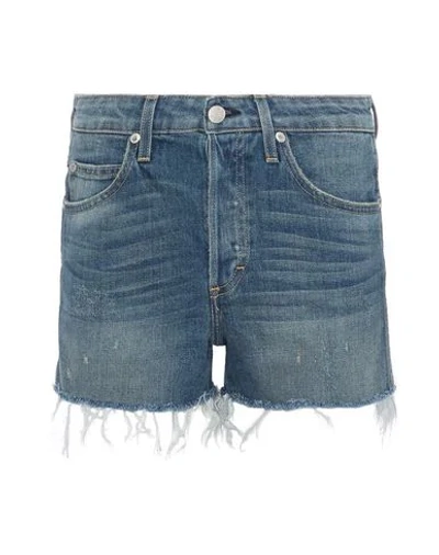 Shop Amo Denim Shorts In Blue